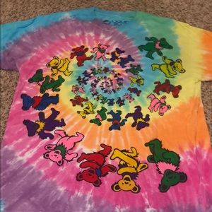 tie-dye teddy bear t-shirt